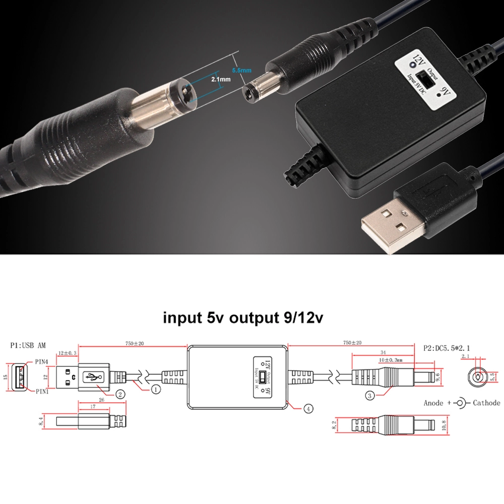 USB to DC Voltage Converter Cable USB to DC Voltage Converter Cable