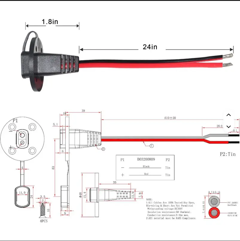 SAE socket sidewall port with mounting screws SAE socket sidewall port with mounting screws