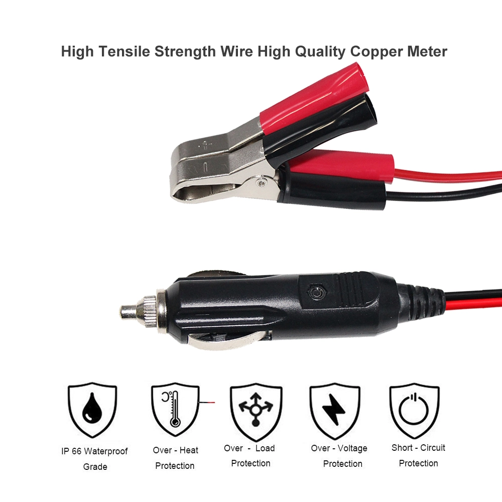 Cigarette Lighter to Alligator Clips