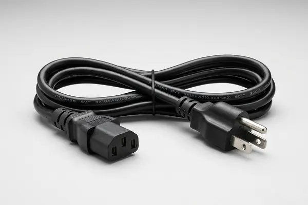 C13 to NEMA 5-15P power cord