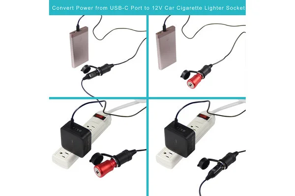 usb c to 12v socket