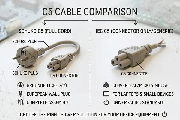 Schuko C5 cable