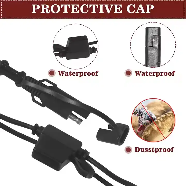 SAE to O ring terminal with fuse SAE to O ring terminal with fuse