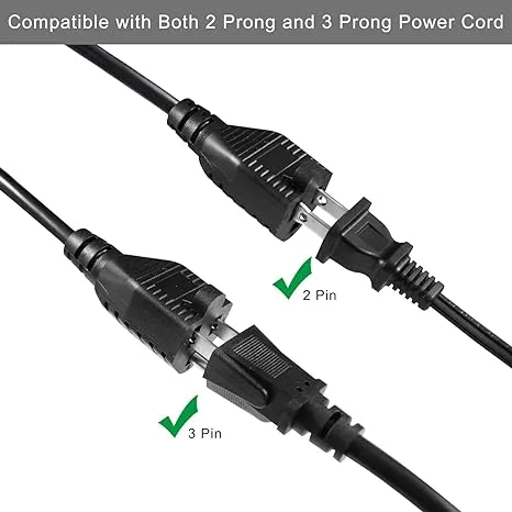 NEMA5-15P to 2-Way US Socket Power Splitter Cord NEMA5-15P to 2-Way US Socket Power Splitter Cord
