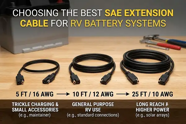 SAE to SAE extension cable
