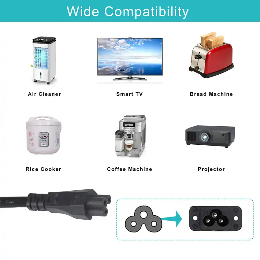 clover leaf power cord