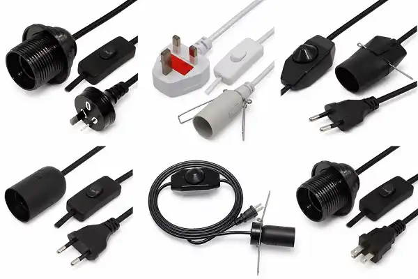 light bulb holder with cord