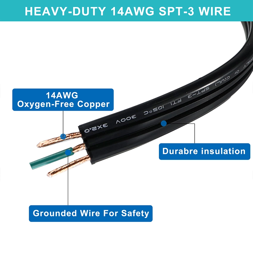  Low Profile Angled NEMA 5-15P to 5-15R Extension Cord