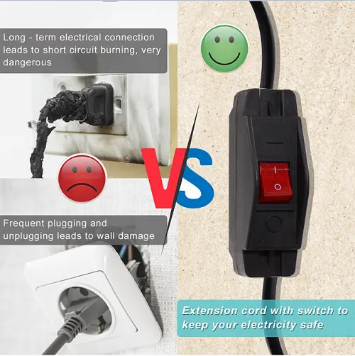 NEMA 5-15P to Dual IEC C5 Power Splitter Cord with Independent Switches NEMA 5-15P to Dual IEC C5 Power Splitter Cord with Independent Switches