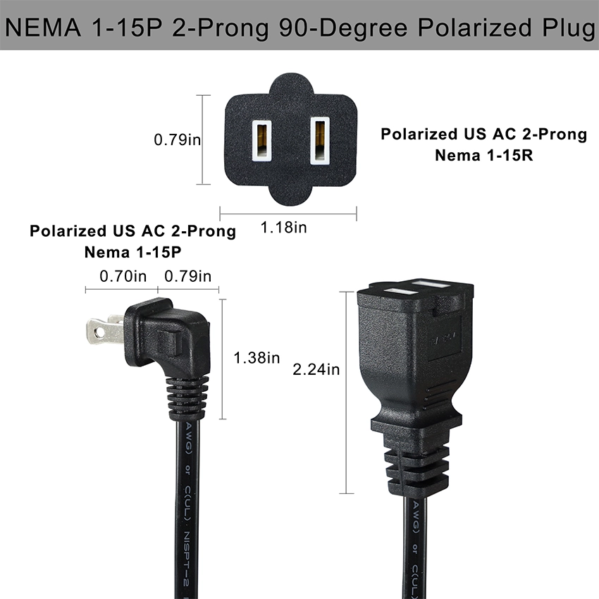90-Degree Angled NEMA 1-15P to 4-Way 1-15R Power Splitter Cord with Safety Dust Covers 90-Degree Angled NEMA 1-15P to 4-Way 1-15R Power Splitter Cord with Safety Dust Covers