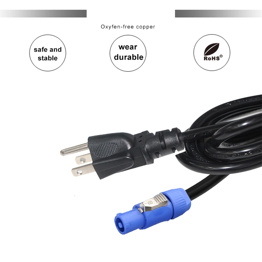 NEMA 5-15P to powerCON (Blue/NAC3FCA) Power Cord NEMA 5-15P to powerCON (Blue/NAC3FCA) Power Cord