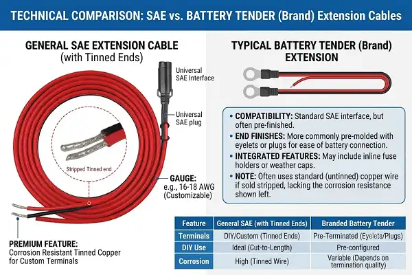 SAE polarized connector cord SAE polarized connector cord