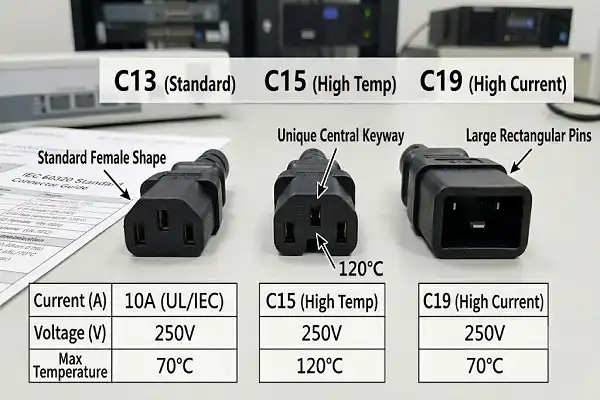 c19 to nema 5 15p Power Cord