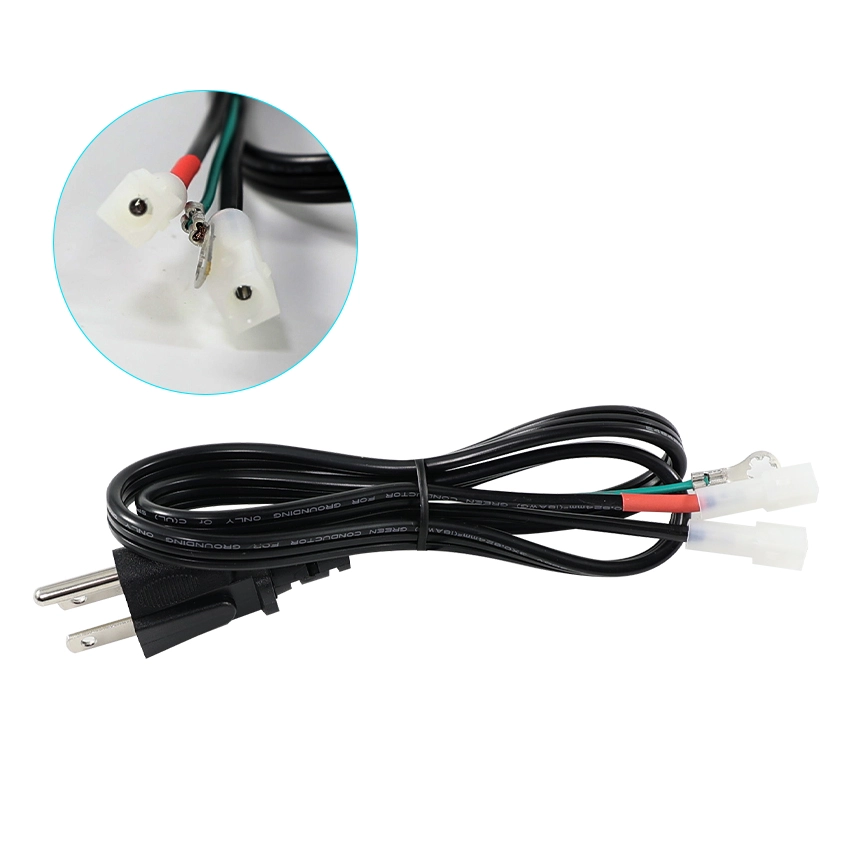 NEMA 5-15P to Crimp Terminals Flat Pigtail Power Cord NEMA 5-15P to Crimp Terminals Flat Pigtail Power Cord