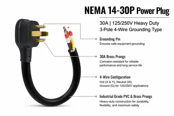 Solve Complex Wiring Challenges with NEMA14-30P Power Cord Bare Wire Solutions