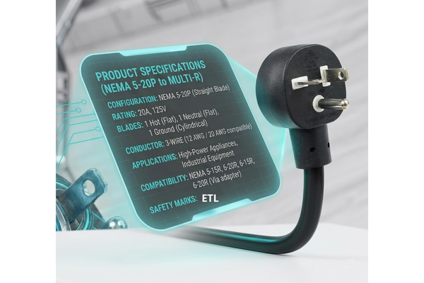 Why Should Four Receptacle Variants Not Share One Wiring Diagram? OEM Controls for NEMA 5-20P Adapter Cords