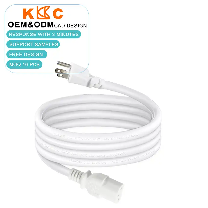 16AWG US AC Power Cord -NEMA 5-15P to IEC C13
